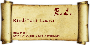 Rimóczi Laura névjegykártya
